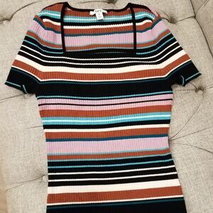 Bar III Sweater top short sleeves